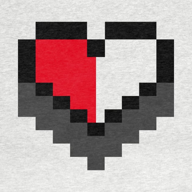 8 bit gamers heart by PWCreate